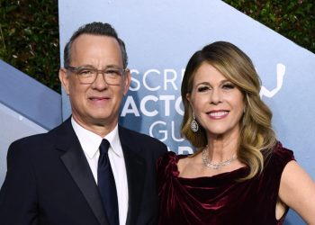 Mandatory Credit: Photo by David Fisher/Shutterstock (10525963jj)
Tom Hanks and Rita Wilson
26th Annual Screen Actors Guild Awards, Arrivals, Shrine Auditorium, Los Angeles, USA - 19 Jan 2020