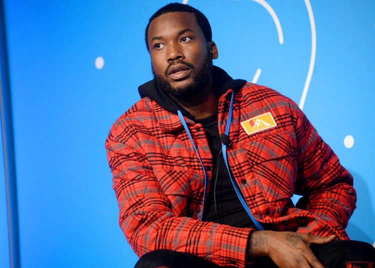 NEW YORK, NEW YORK - NOVEMBER 06:  Meek Mill speaks on stage at the "Justice for All: Reforming a Broken System" at the Fast Company Innovation Festival - Day 2 on November 06, 2019 in New York City. (Photo by Brad Barket/Getty Images for Fast Company)