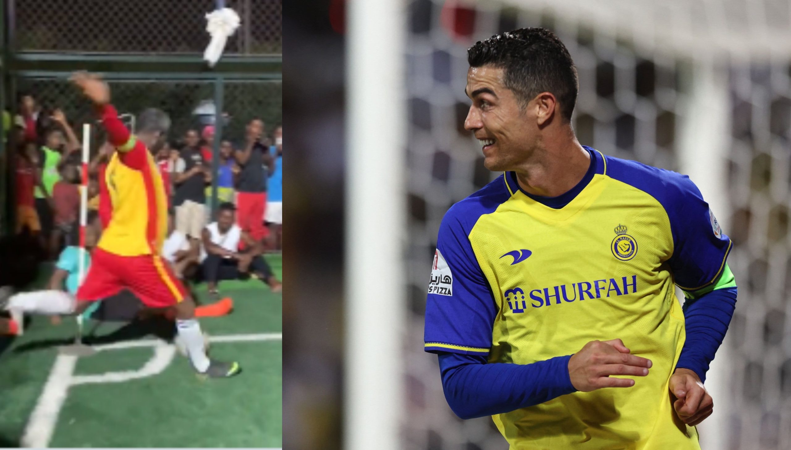SIIUUU!!! Cristiano Ronaldo goal celebration after penalty against