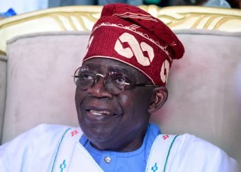 Presidential candidate of All Progressives Congress (APC) Bola Tinubu looks on as he attends a party campaign rally at Teslim Balogun Stadium in Lagos, on November 26, 2022. - The Presidential Candidate of All Progressives Congress (APC) held a rally in Lagos, Nigeria's commercial capital to campaign for votes ahead of 2023 presidential elections. (Photo by PIUS UTOMI EKPEI / AFP) (Photo by PIUS UTOMI EKPEI/AFP via Getty Images)