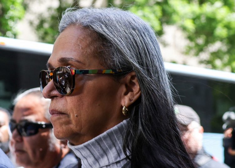 Regina Ventura, mother of Cassie Ventura in court. Pic: Reuters